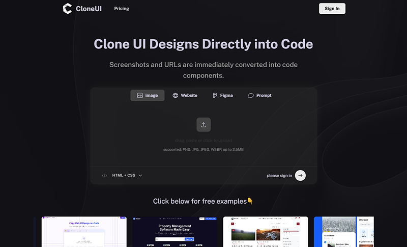 Clone UI