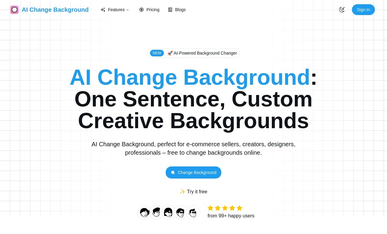 AI Change Background